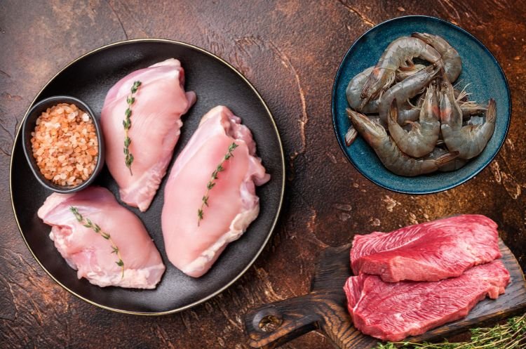 Seafood, Meats & Chicken